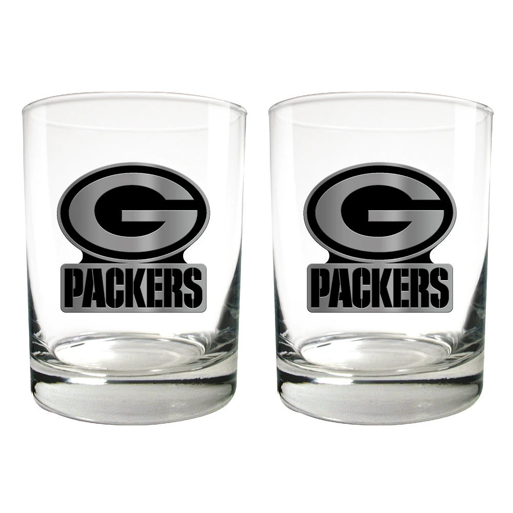 Green Bay Packers 15oz. Legacy Rocks Glass Set