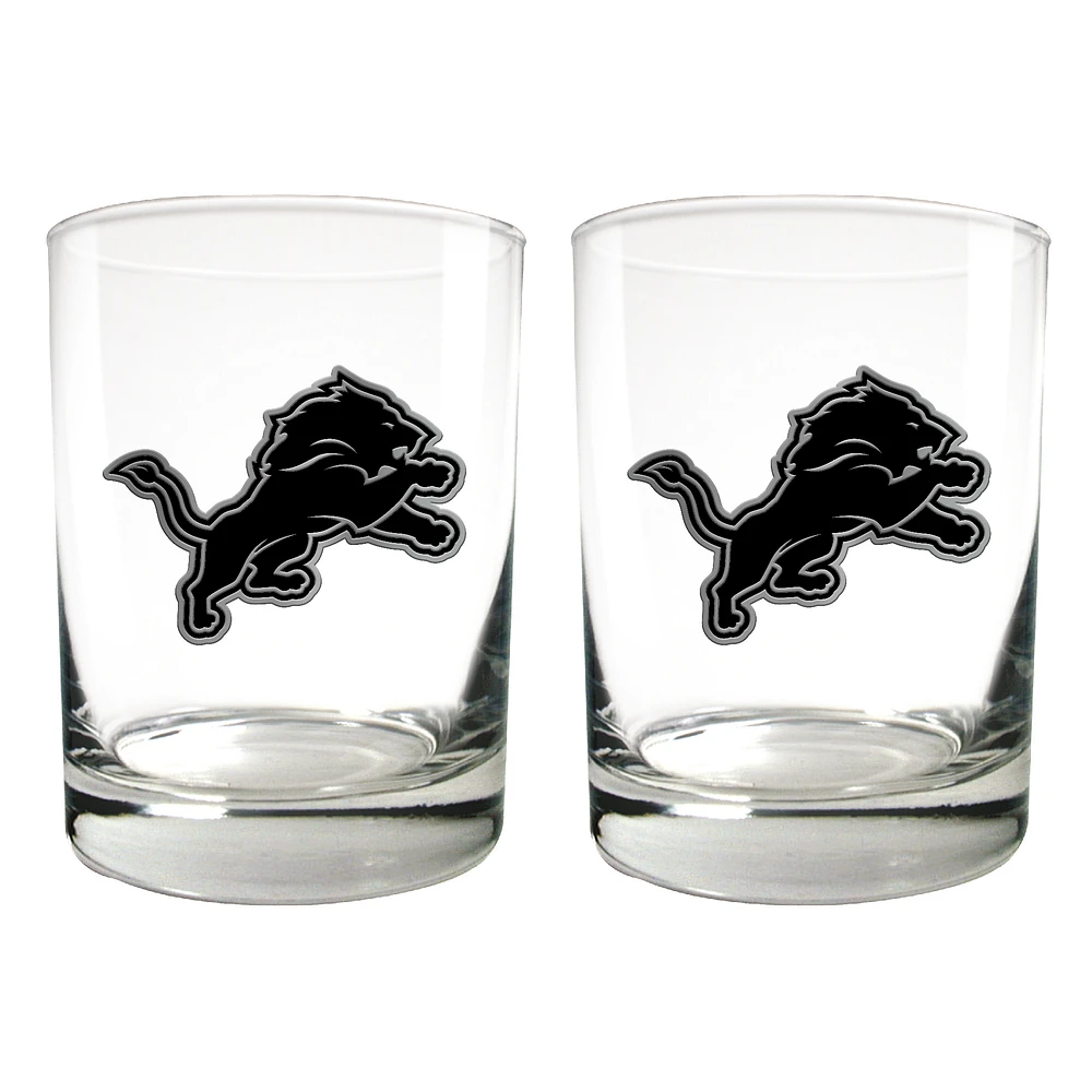 Detroit Lions 15oz. Legacy Rocks Glass Set