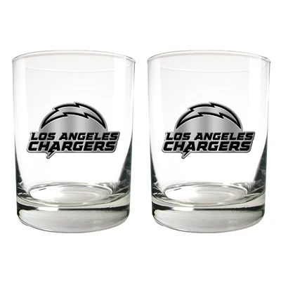 Los Angeles Chargers 15oz. Legacy Rocks Glass Set