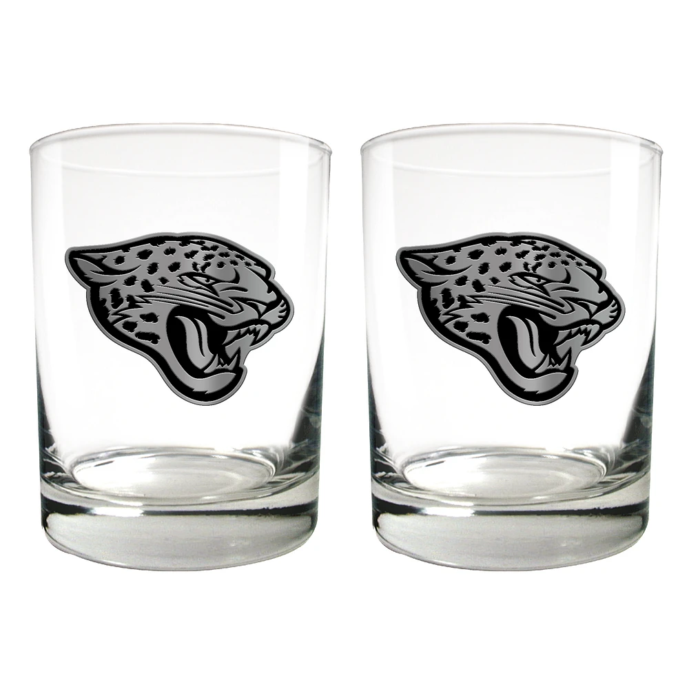 Jacksonville Jaguars 15oz. Legacy Rocks Glass Set
