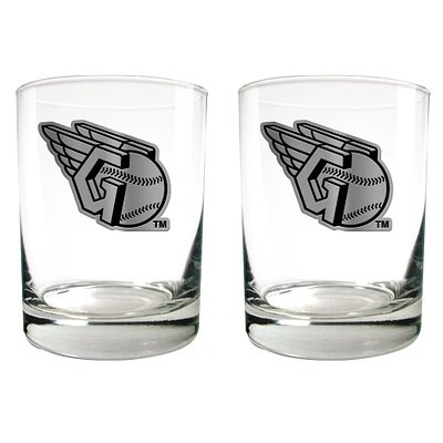 Cleveland Guardians 15oz. Legacy Rocks Glass Set