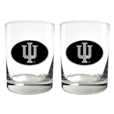 Indiana Hoosiers 15oz. Legacy Rocks Glass Set