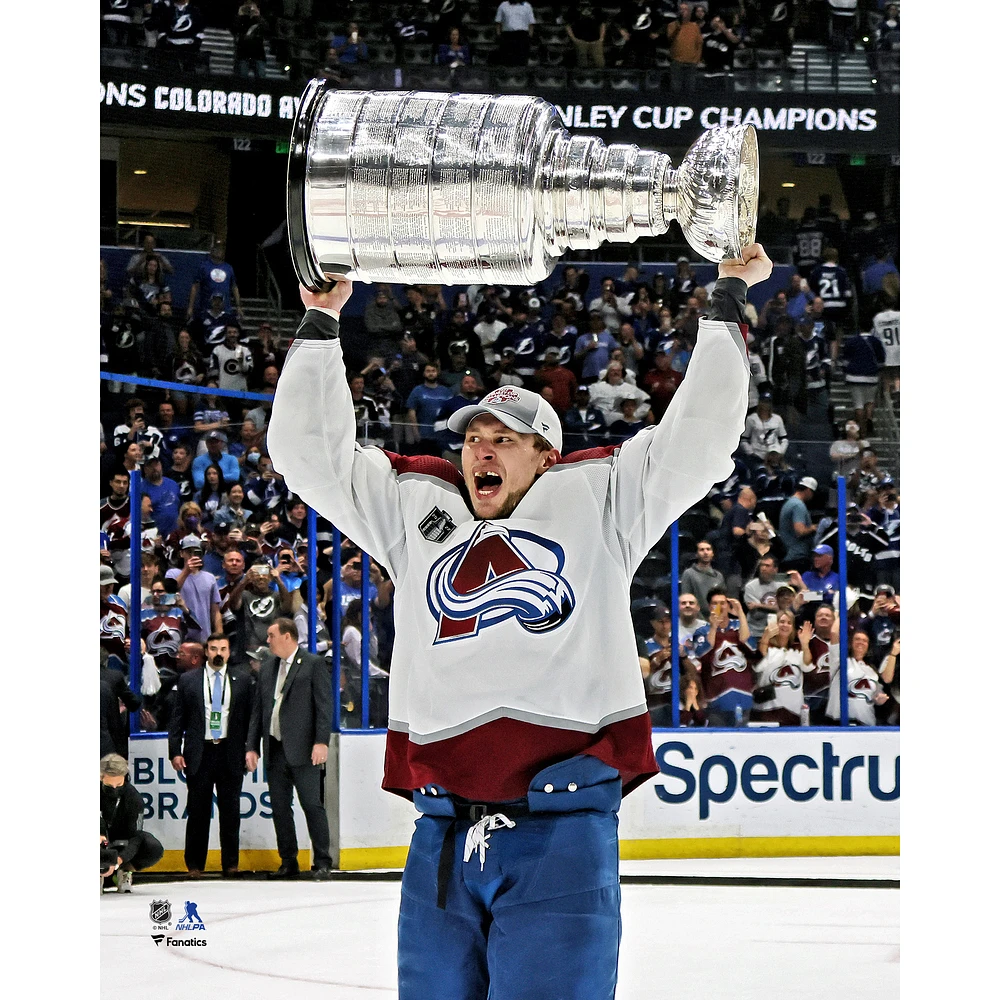 Erik Johnson Colorado Avalanche Unsigned 2022 Stanley Cup Champions Raising Photograph
