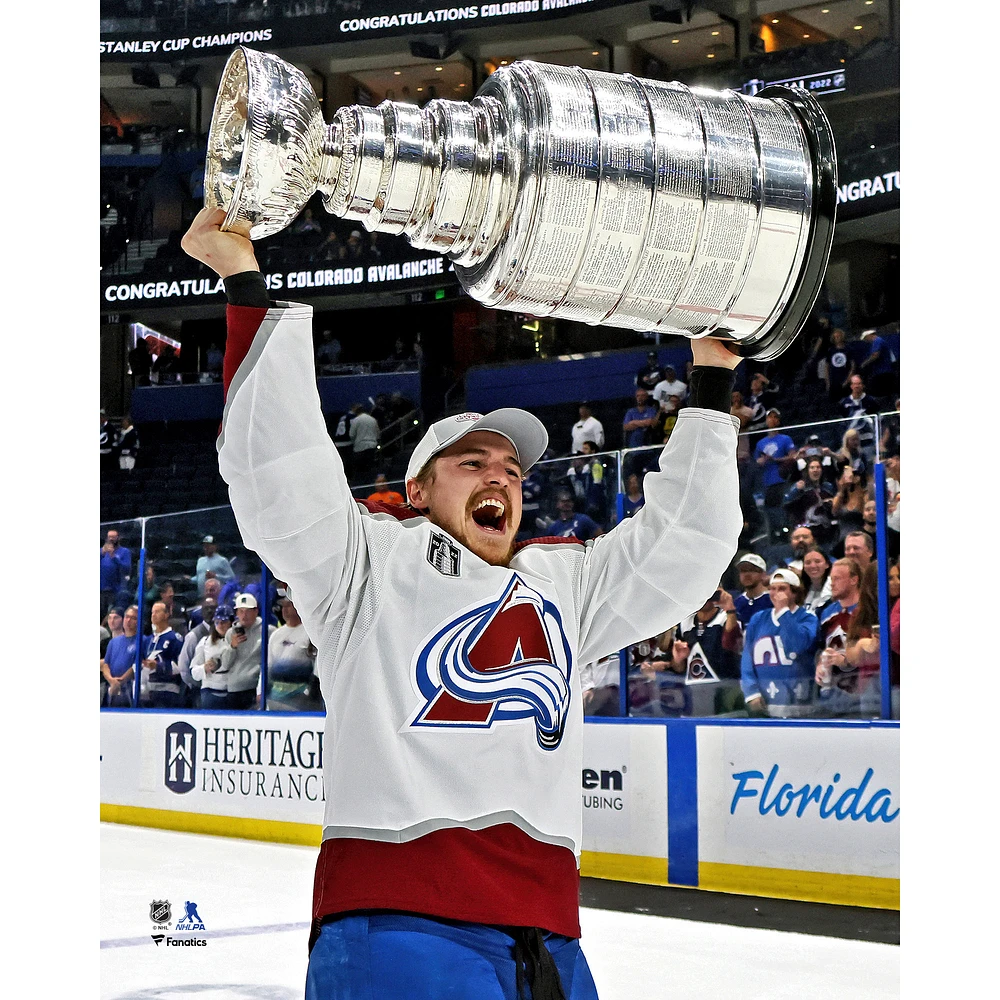 Nicolas Aube-Kubel Colorado Avalanche Unsigned 2022 Stanley Cup Champions Raising Cup Photograph
