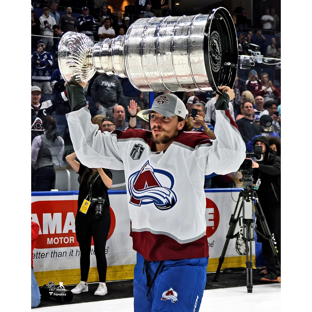 Samuel Girard Colorado Avalanche Unsigned 2022 Stanley Cup Champions Raising Photograph