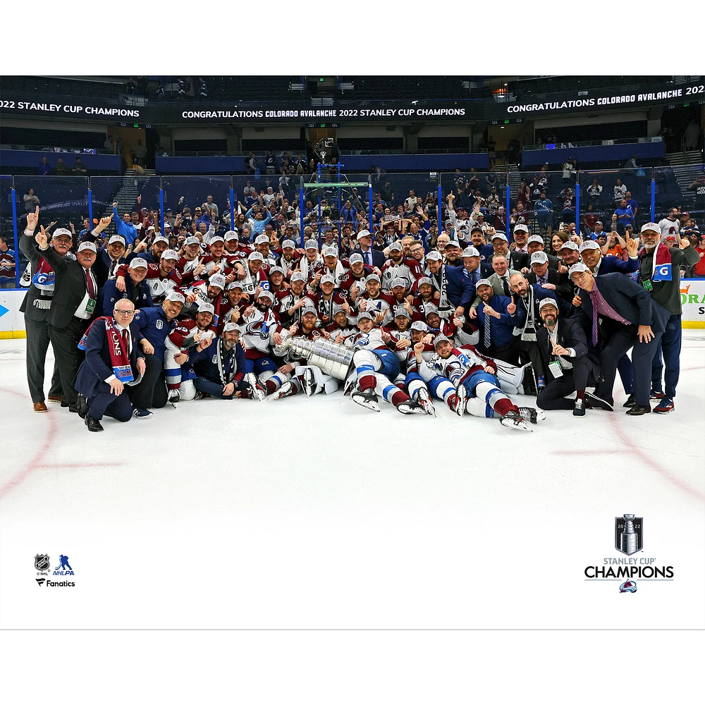 Colorado Avalanche Unsigned 2022 Stanley Cup Champions Team Celebration Photograph
