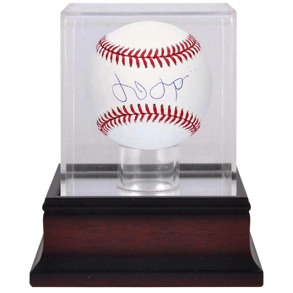 Eduardo Rodriguez Arizona Diamondbacks Autographed Baseball & Mahogany Baseball Display Case