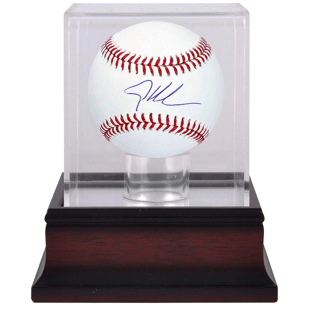 Adley Rutschman Baltimore Orioles Autographed Baseball & Mahogany Baseball Display Case