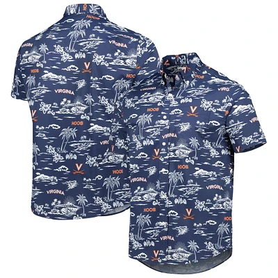 Men's Reyn Spooner Navy Virginia Cavaliers Classic Button-Down Shirt