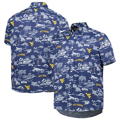 Men's Reyn Spooner Navy West Virginia Mountaineers Classic Button-Down Shirt