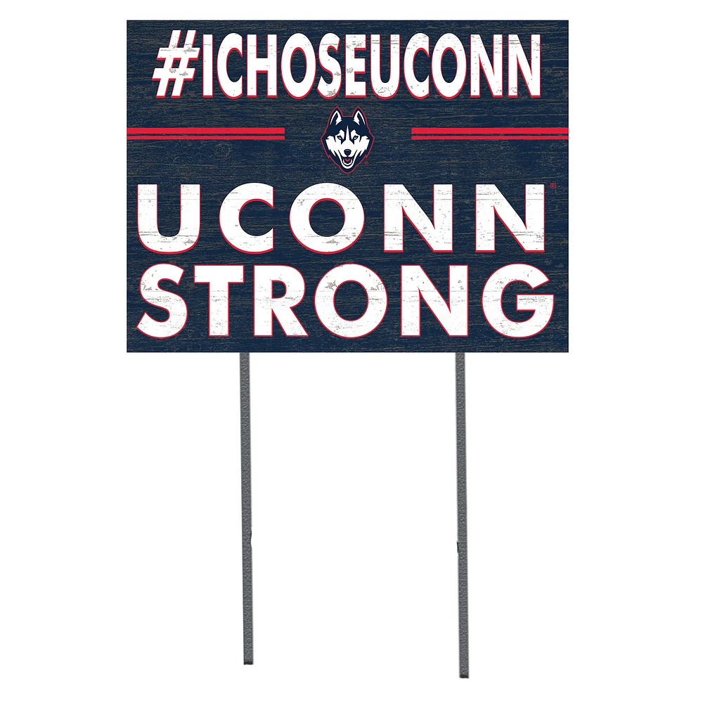 UConn Huskies 18'' x 24'' I Chose Lawn Sign
