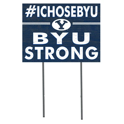 BYU Cougars 18'' x 24'' I Chose Lawn Sign