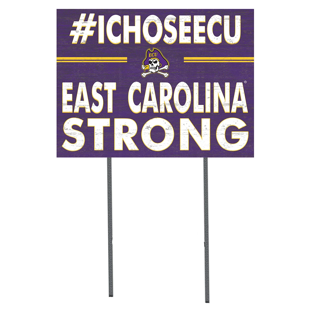 ECU Pirates 18'' x 24'' I Chose Lawn Sign