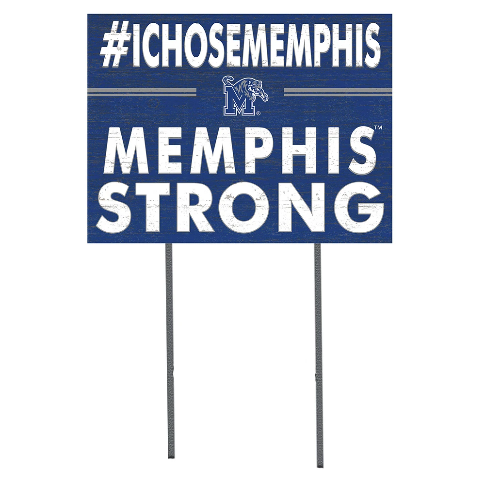 Memphis Tigers 18'' x 24'' I Chose Lawn Sign