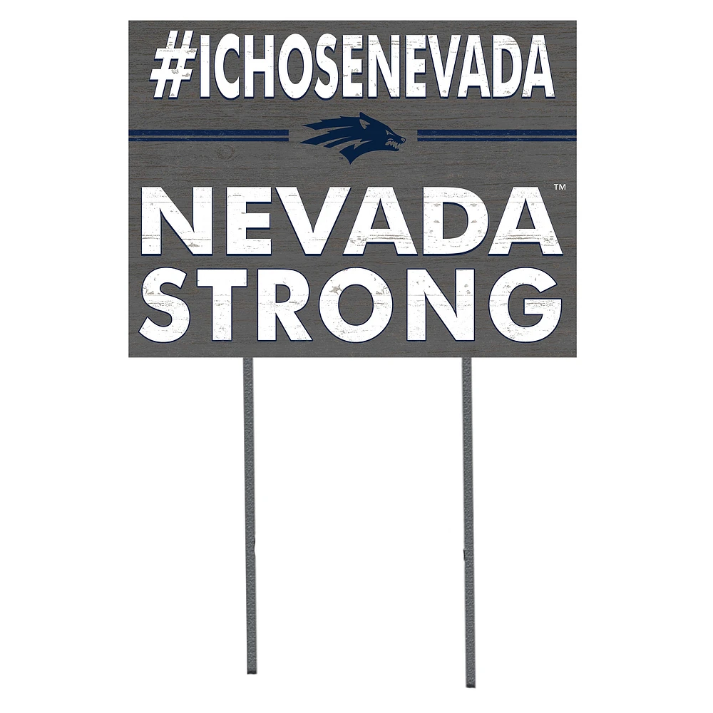 Nevada Wolf Pack 18'' x 24'' I Chose Lawn Sign