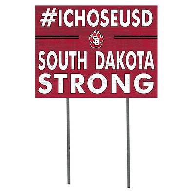 South Dakota Coyotes 18'' x 24'' I Chose Lawn Sign