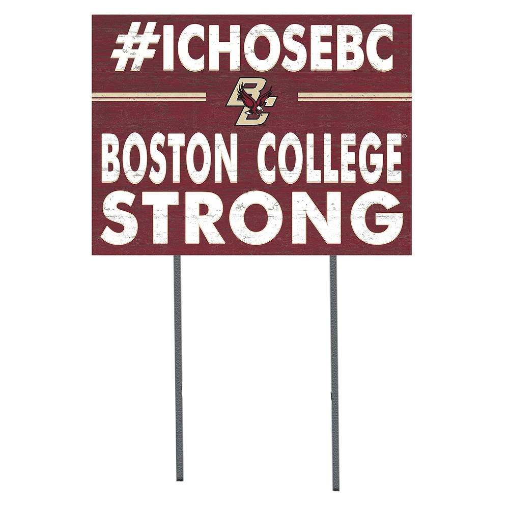 Boston College Eagles 18'' x 24'' I Chose Lawn Sign