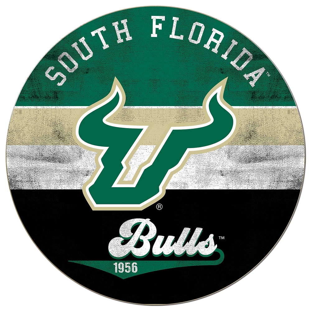 South Florida Bulls 20'' x 20'' Retro Logo Circle Sign