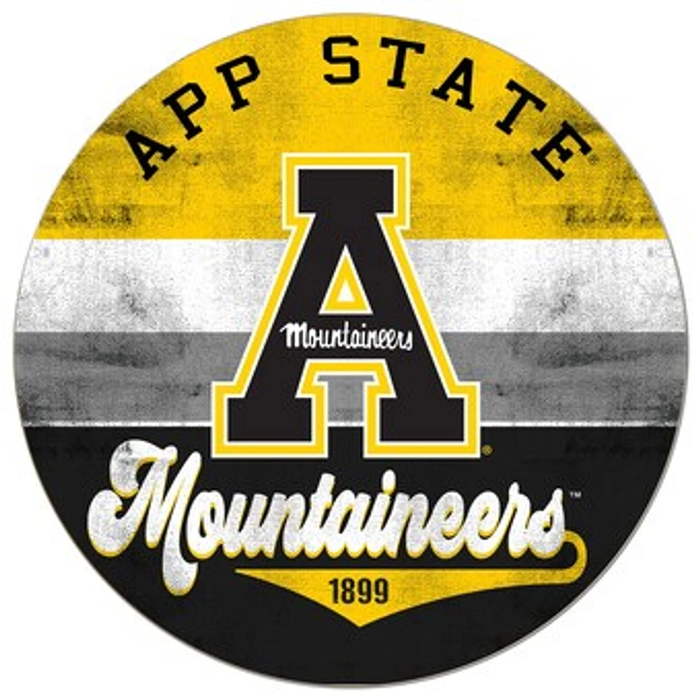 Appalachian State Mountaineers 20'' x 20'' Retro Logo Circle Sign
