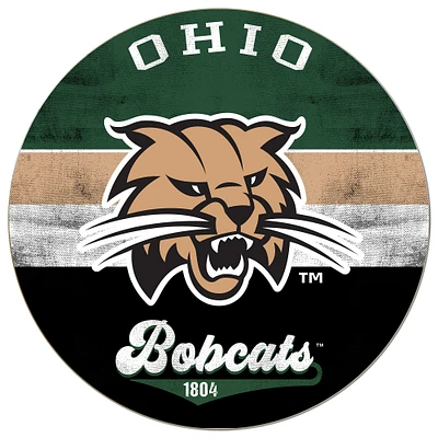 Ohio Bobcats 20'' x 20'' Retro Logo Circle Sign