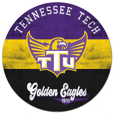Tennessee Tech Golden Eagles 20'' x 20'' Retro Logo Circle Sign