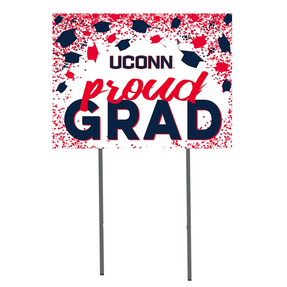 UConn Huskies 18'' x 24'' Grad Yard Sign