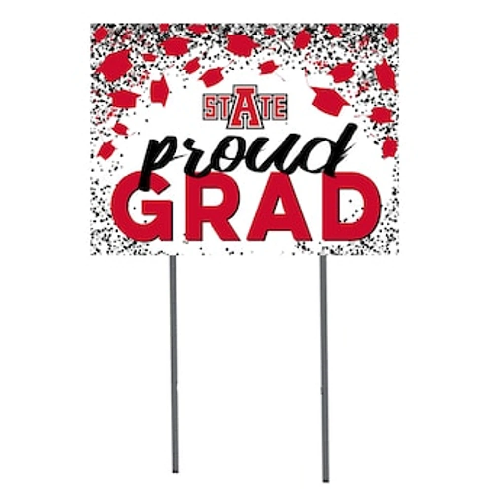 Arkansas State Red Wolves 18'' x 24'' Grad Yard Sign