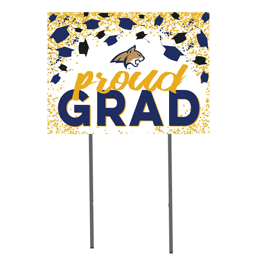 Montana State Bobcats 18'' x 24'' Grad Yard Sign