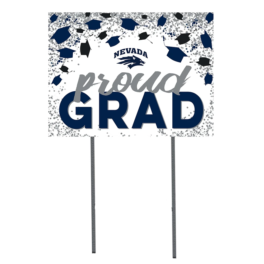 Nevada Wolf Pack 18'' x 24'' Grad Yard Sign
