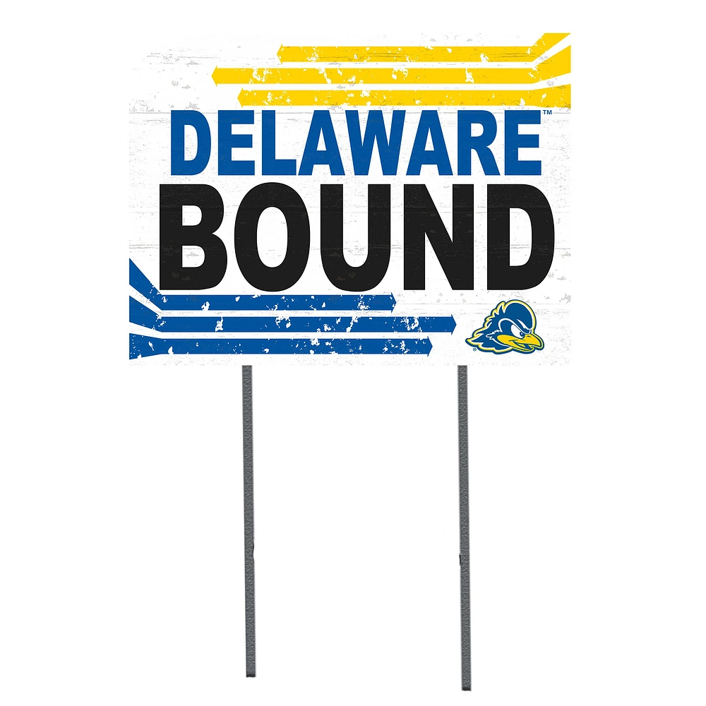 Delaware Fightin' Blue Hens 18'' x 24'' Bound Yard Sign
