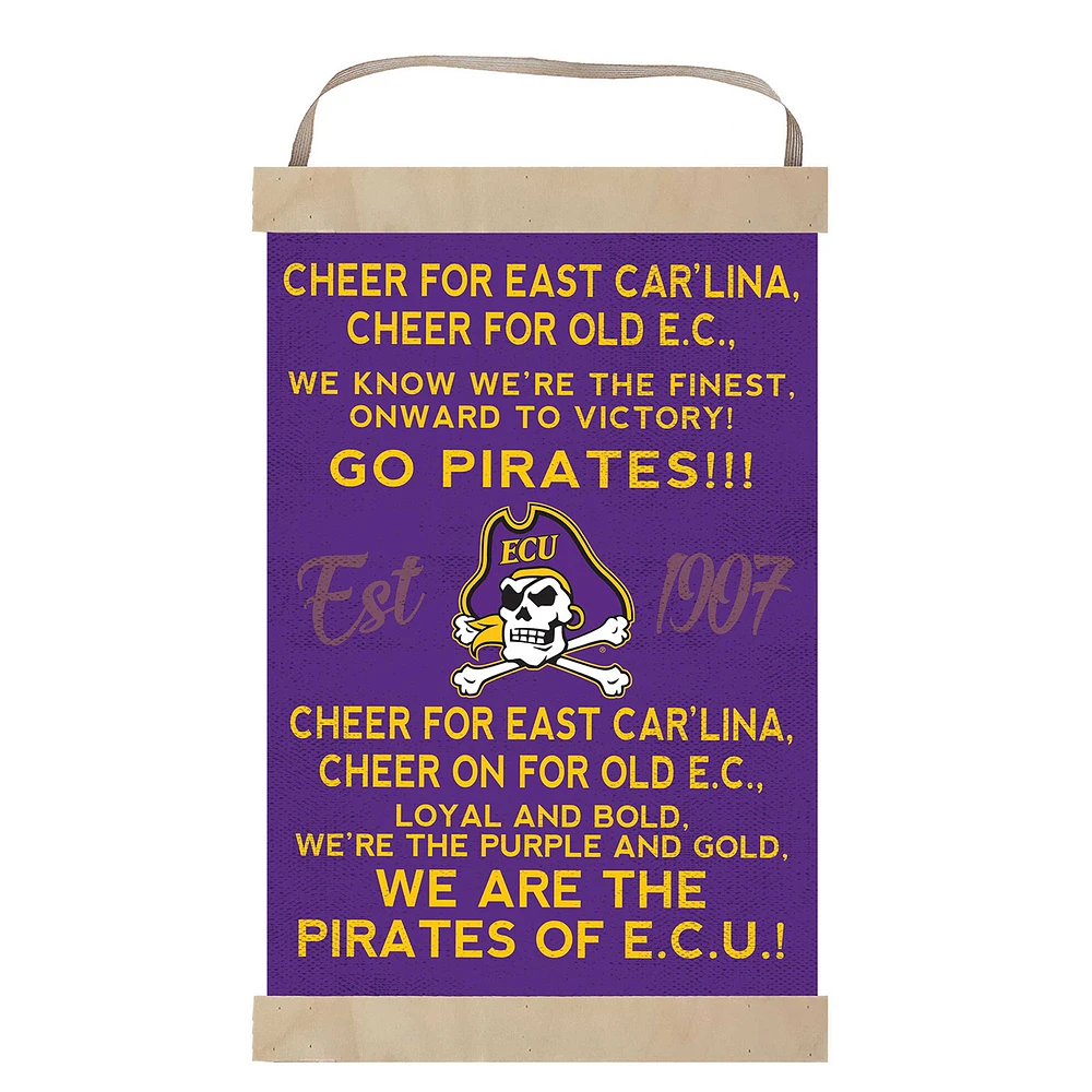 ECU Pirates 12'' x 20'' Fight Song Banner Sign
