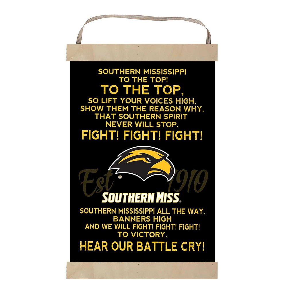 Southern Miss Golden Eagles 12'' x 20'' Fight Song Banner Sign