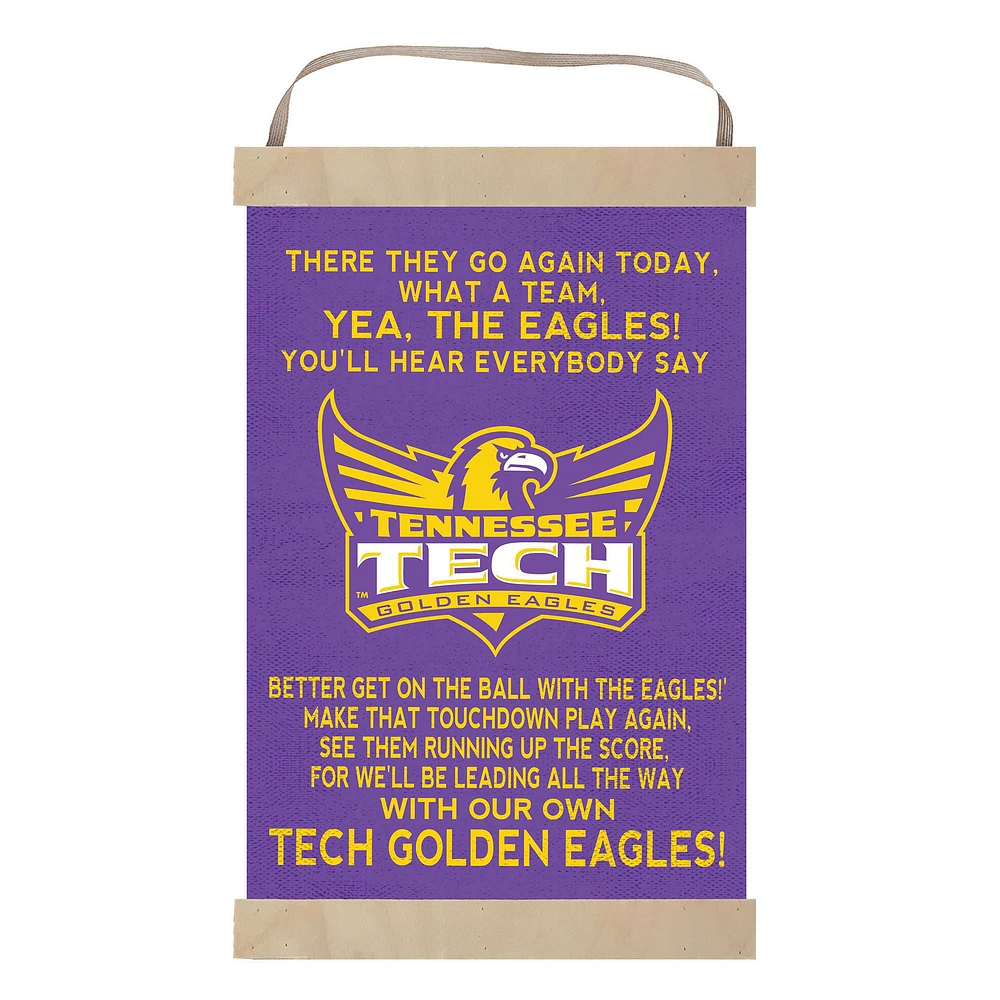 Tennessee Tech Golden Eagles 12'' x 20'' Fight Song Banner Sign