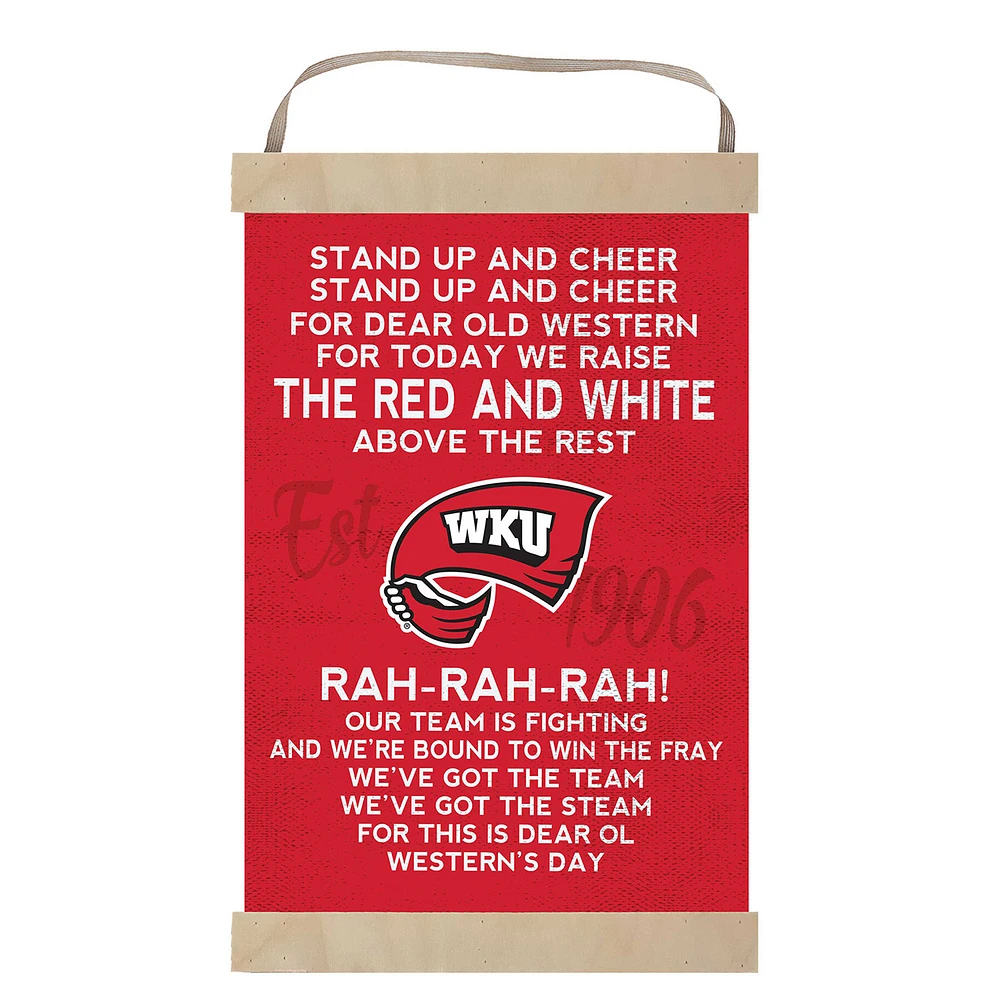 Western Kentucky Hilltoppers 12'' x 20'' Fight Song Banner Sign