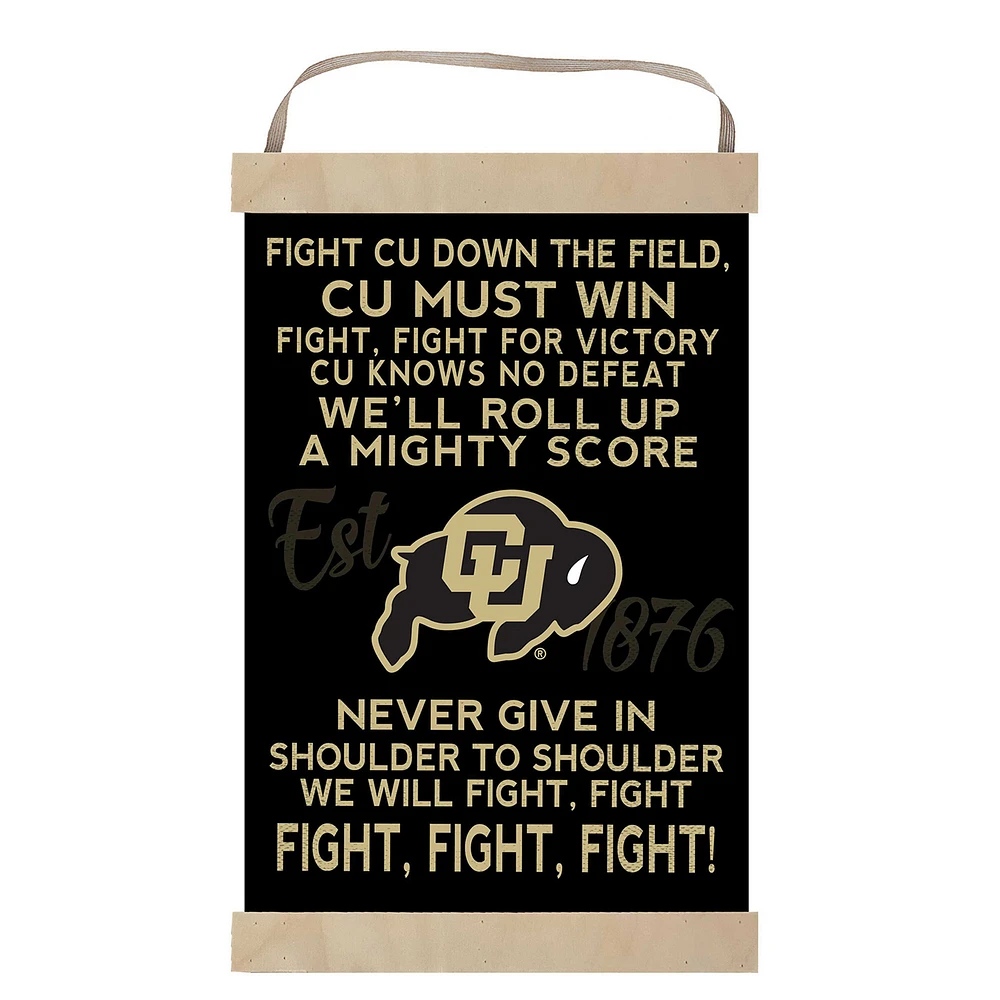 Colorado Buffaloes 12'' x 20'' Fight Song Banner Sign