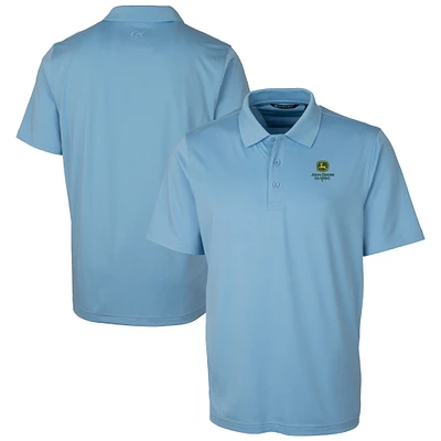Men's Cutter & Buck Light Blue John Deere Classic Forge Stretch Polo