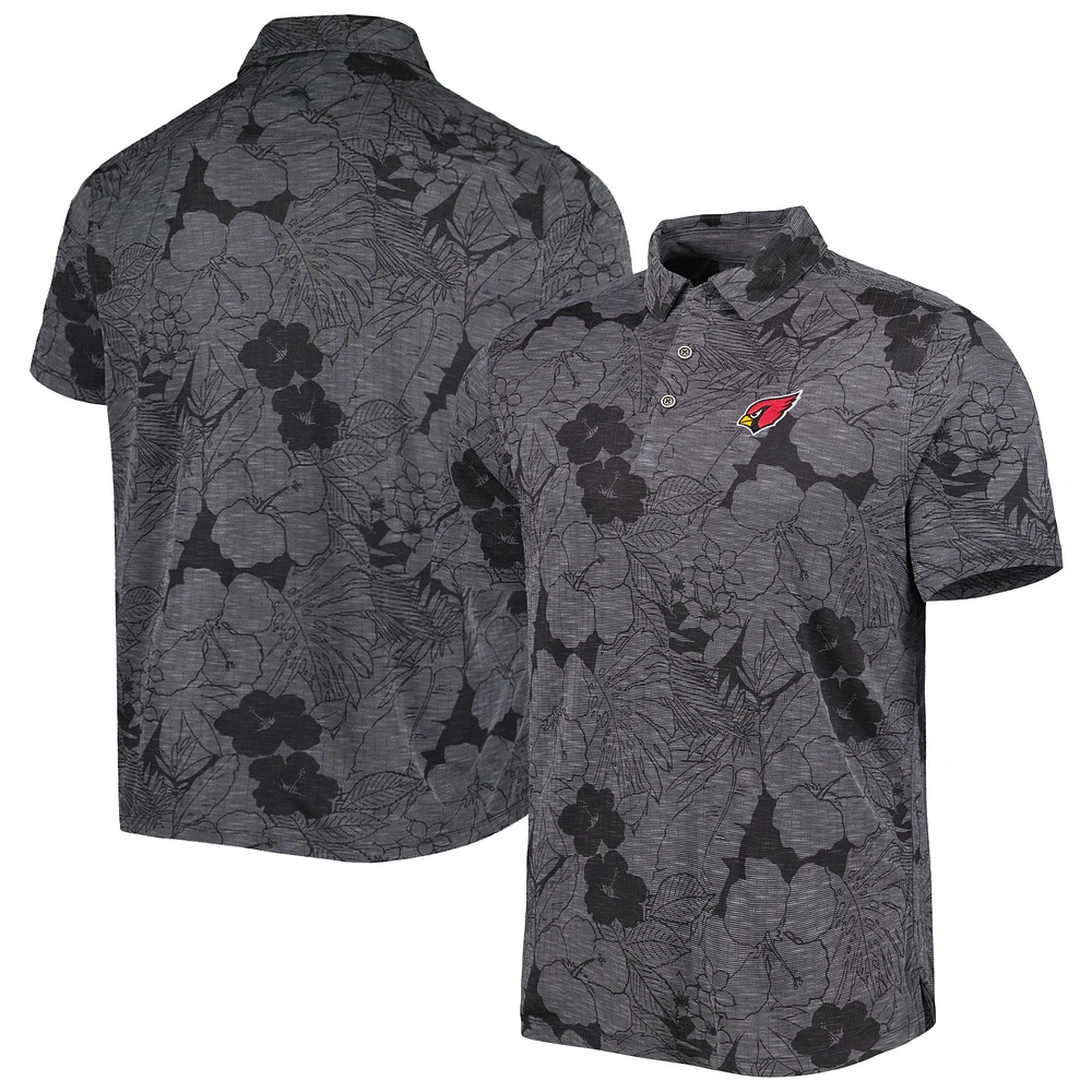 Men's Tommy Bahama Black Arizona Cardinals Miramar Blooms Polo
