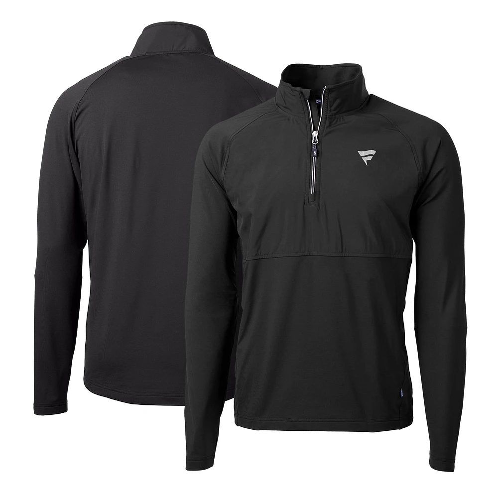Men's Cutter & Buck Fanatics Corporate Adapt Eco Knit Hybrid Recycled Quarter-Zip Pullover Top