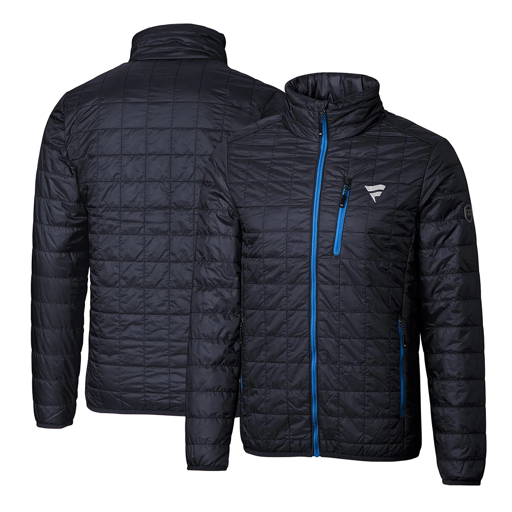 Men's Cutter & Buck Navy Fanatics Corporate Rainier Eco Insulated Full-Zip Puffer Jacket