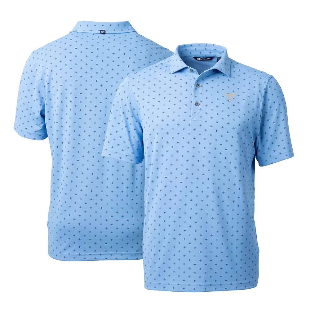 Men's Cutter & Buck Light Blue Fanatics Corporate Virtue Eco Pique Tile Print Recycled Polo