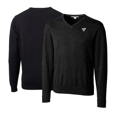 Men's Cutter & Buck Black Fanatics Corporate Lakemont Tri-Blend V-Neck Pullover Sweater