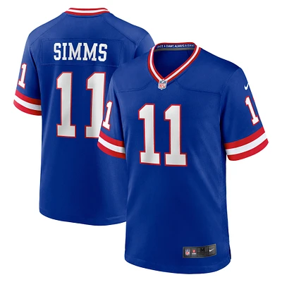 Men's Nike Phil Simms Royal New York Giants Retired Player Alternate Game Jersey