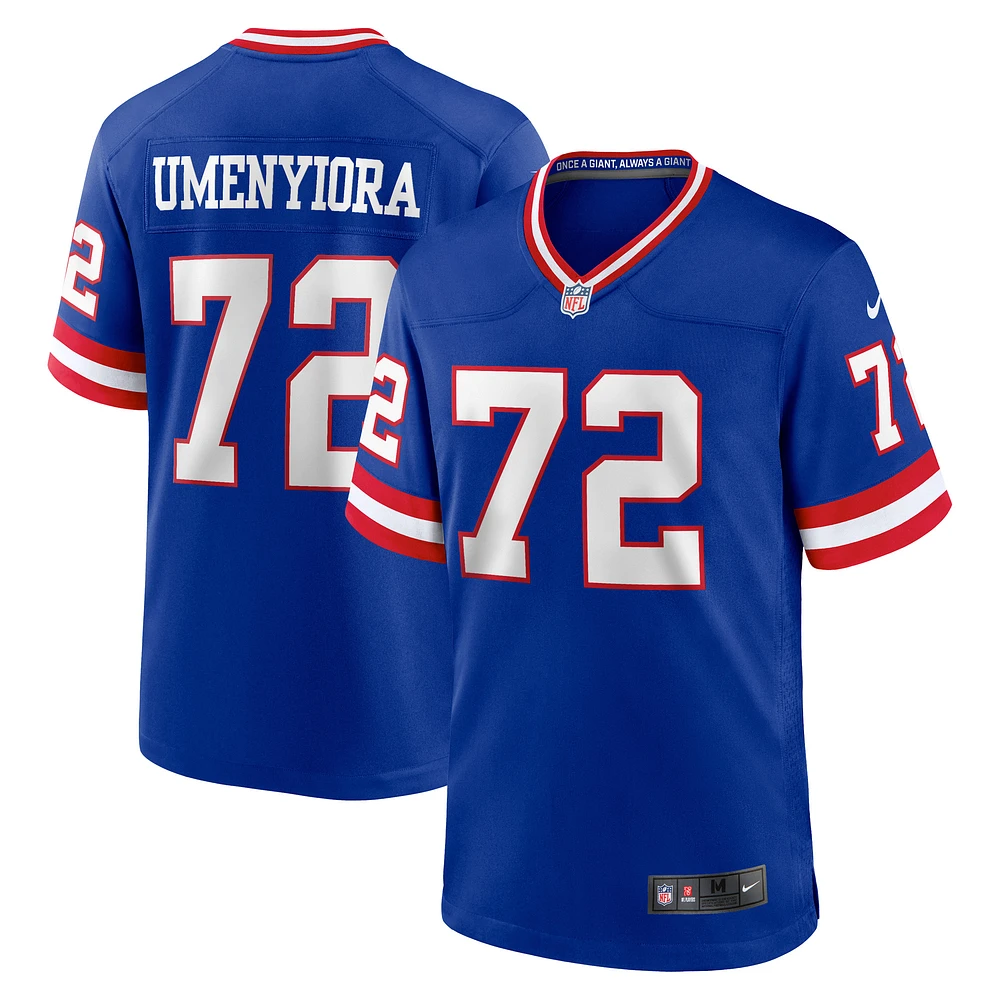 Men's Nike Osi Umenyiora Royal New York Giants Retired Player Alternate Game Jersey