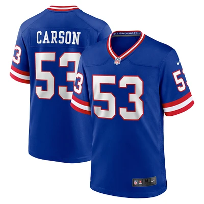 Men's Nike Harry Carson Royal New York Giants Retired Player Alternate Game Jersey