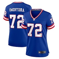 Women's Nike Osi Umenyiora Royal New York Giants Classic Retired Player Game Jersey
