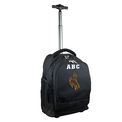 MOJO Wyoming Cowboys 19'' Personalized Premium Wheeled Backpack