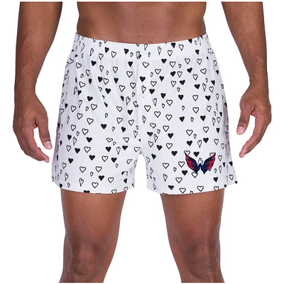 Men's Concepts Sport White Washington Capitals Epiphany All Over Print Knit Boxers