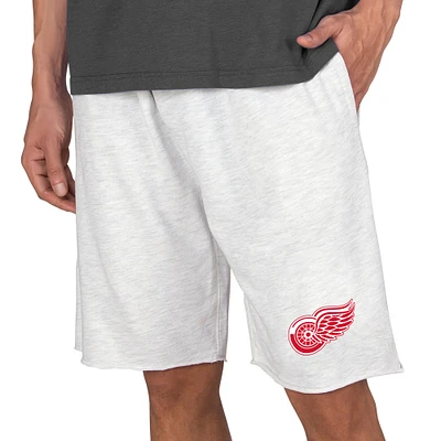 Men's Concepts Sport Oatmeal Detroit Red Wings Mainstream Terry Shorts