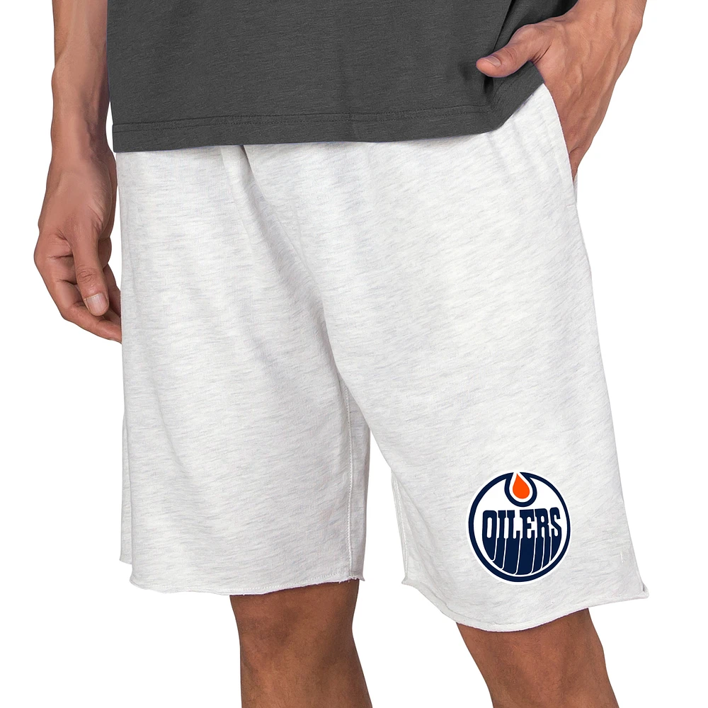 Men's Concepts Sport Oatmeal Edmonton Oilers Mainstream Terry Shorts