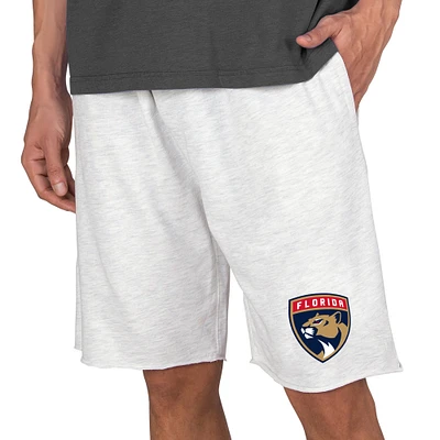 Men's Concepts Sport Oatmeal Florida Panthers Mainstream Terry Shorts